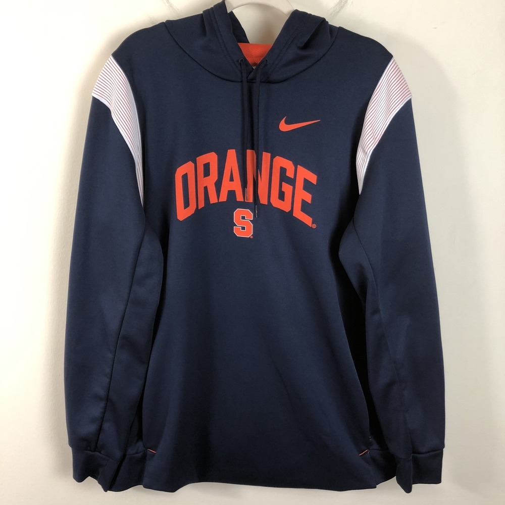 Syracuse Orange Nike Therma-Fit Pullover Hoodie Men's Sz XL Navy Orange NCAA